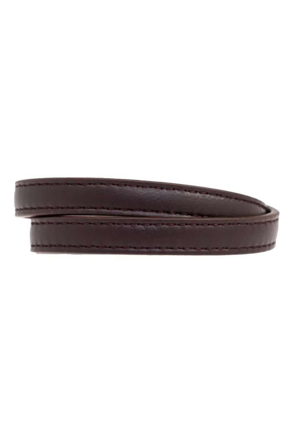 FERRAGAMO BURGUNDY Leather bracelet