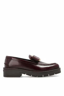 FERRAGAMO BURGUNDY Mirty leather shoes
