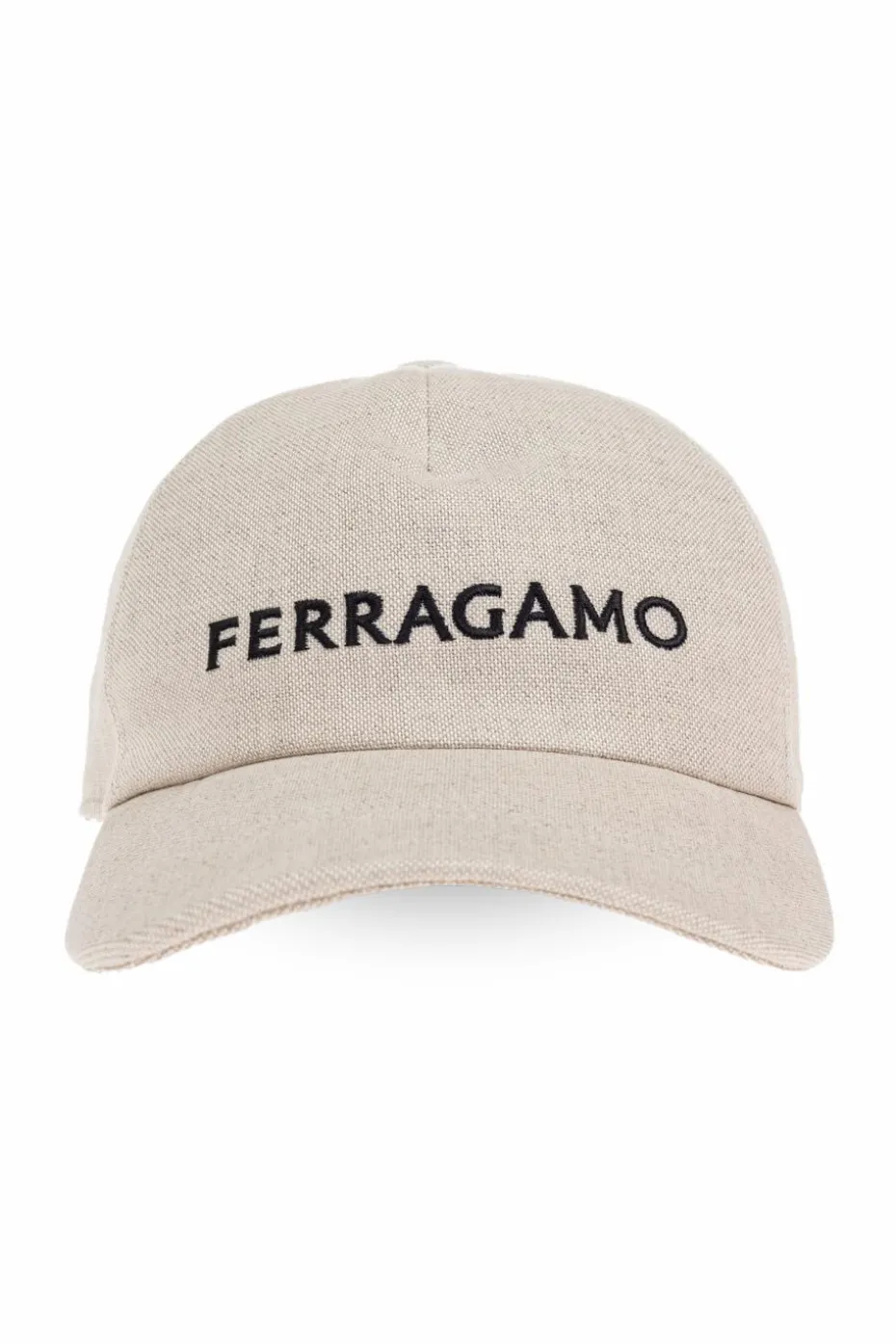 FERRAGAMO cream Baseball cap