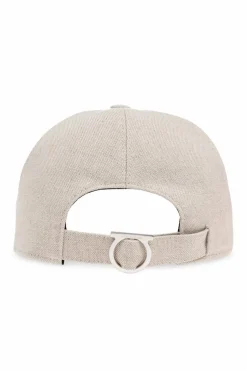 FERRAGAMO cream Baseball cap