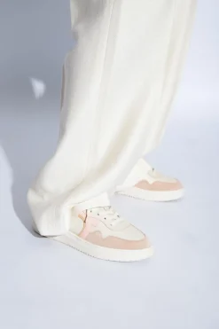 FERRAGAMO cream ‘Dania’ sneakers