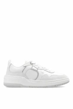 FERRAGAMO cream ‘Dania’ sneakers
