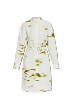 FERRAGAMO cream Dress with pockets