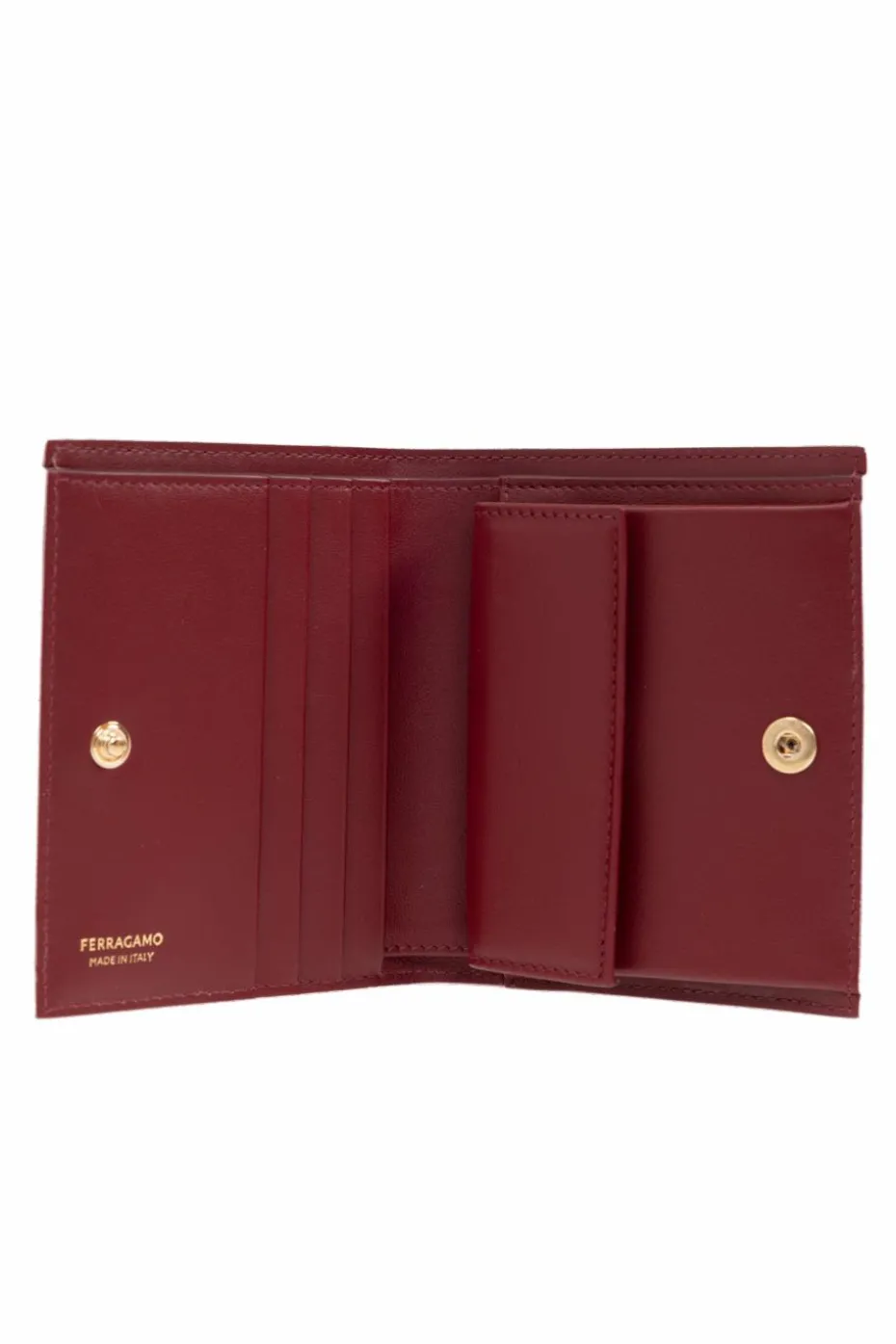 FERRAGAMO cream Leather wallet