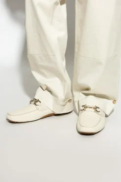 FERRAGAMO cream Loafers Parigi