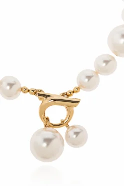 FERRAGAMO cream Pearl bracelet