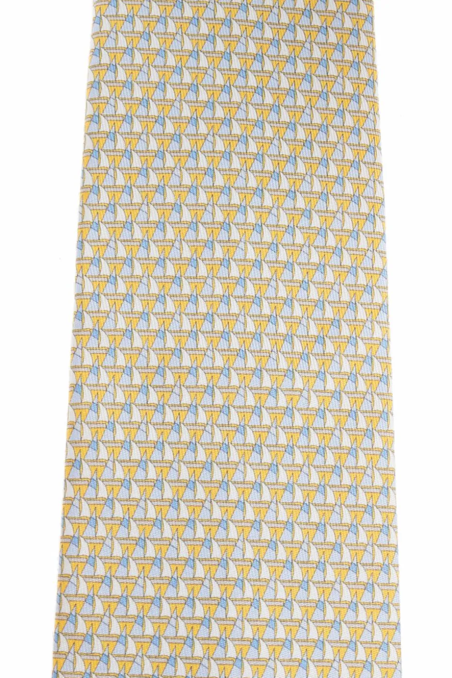 FERRAGAMO cream Silk tie