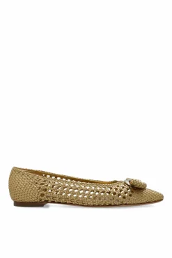 FERRAGAMO GOLD Ballet Flats Zea