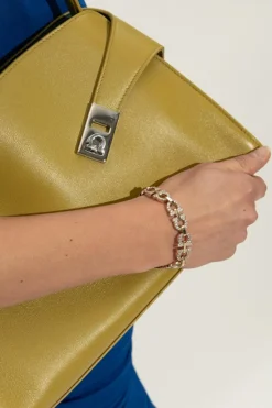 FERRAGAMO GOLD Bracelet with shimmering crystals