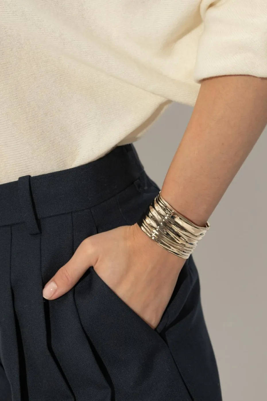 FERRAGAMO GOLD Brass bracelet
