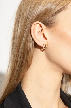 FERRAGAMO GOLD Brass earrings