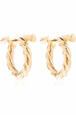 FERRAGAMO GOLD Brass earrings