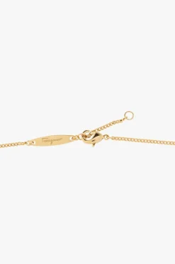 FERRAGAMO GOLD Brass necklace