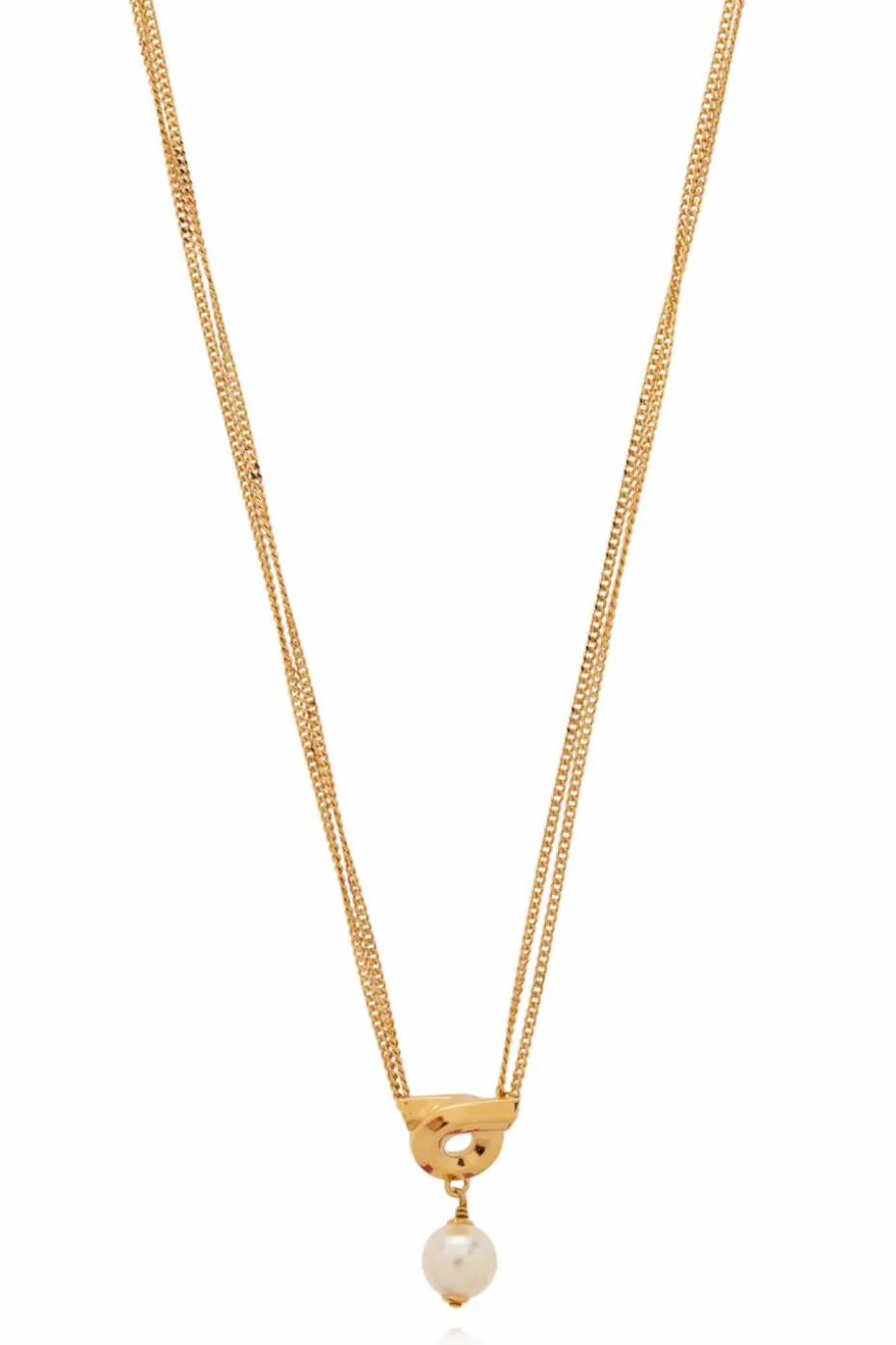 FERRAGAMO GOLD Brass necklace