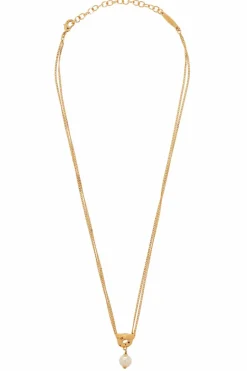 FERRAGAMO GOLD Brass necklace