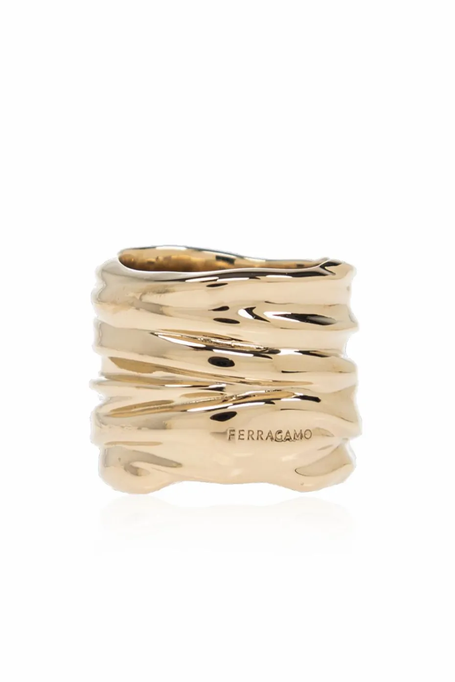 FERRAGAMO GOLD Brass ring