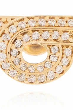 FERRAGAMO GOLD Earrings with logo