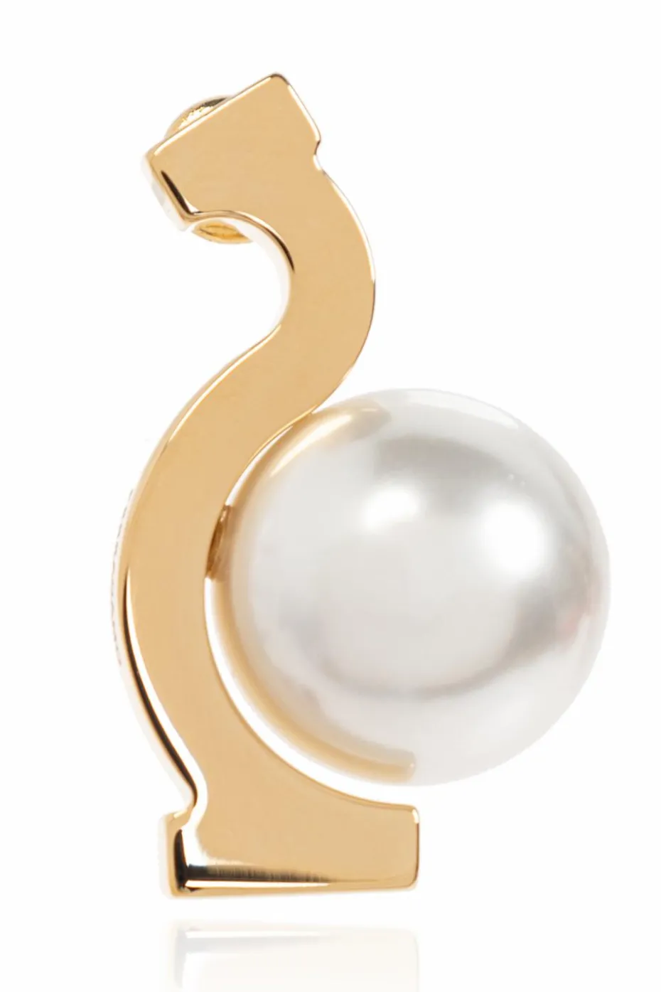 FERRAGAMO GOLD Earrings with Pearl