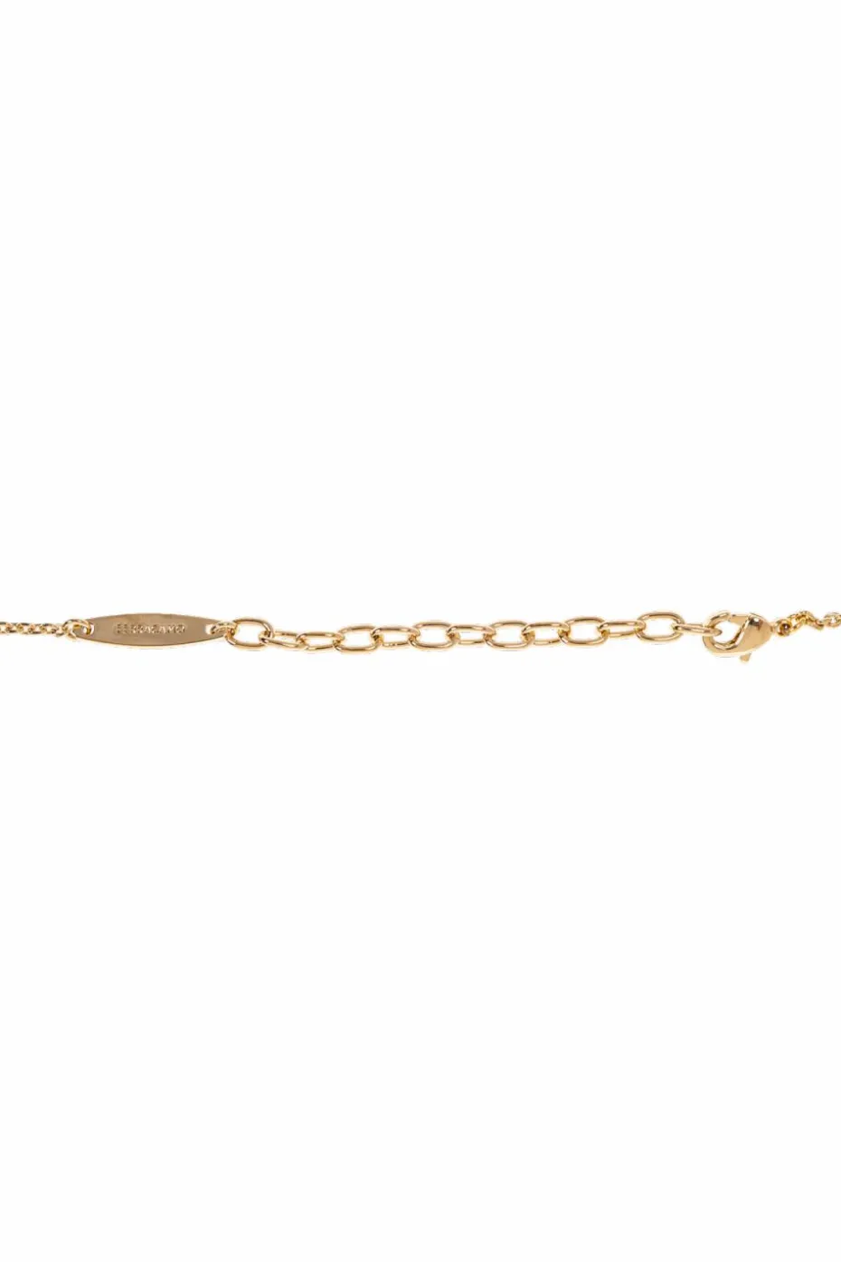 FERRAGAMO GOLD Necklace with a logo-shaped pendant