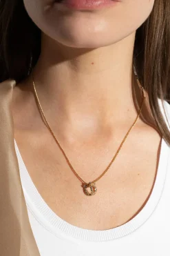 FERRAGAMO GOLD Necklace with logo