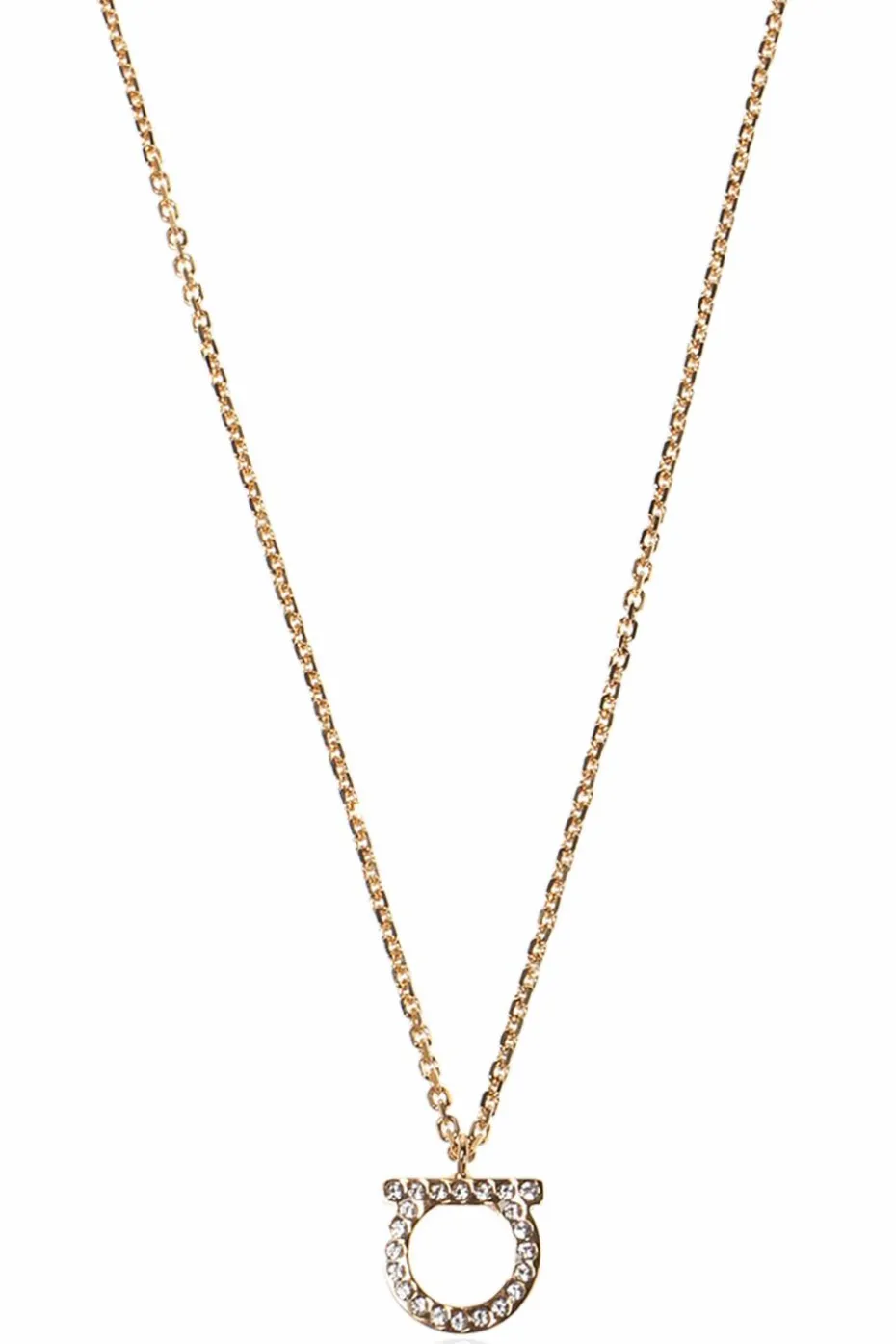 FERRAGAMO GOLD Necklace with Logo