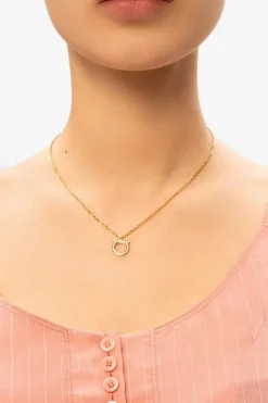 FERRAGAMO GOLD Necklace with Logo