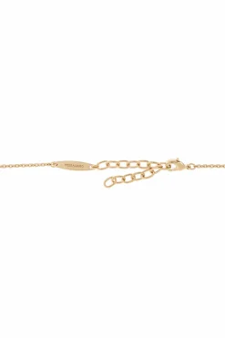 FERRAGAMO GOLD Necklace with a pendant in the shape of a logo