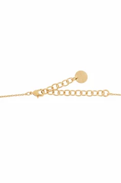 FERRAGAMO GOLD Necklace with a pendant in the shape of a logo