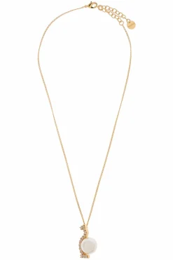 FERRAGAMO GOLD Necklace with a logo-shaped pendant
