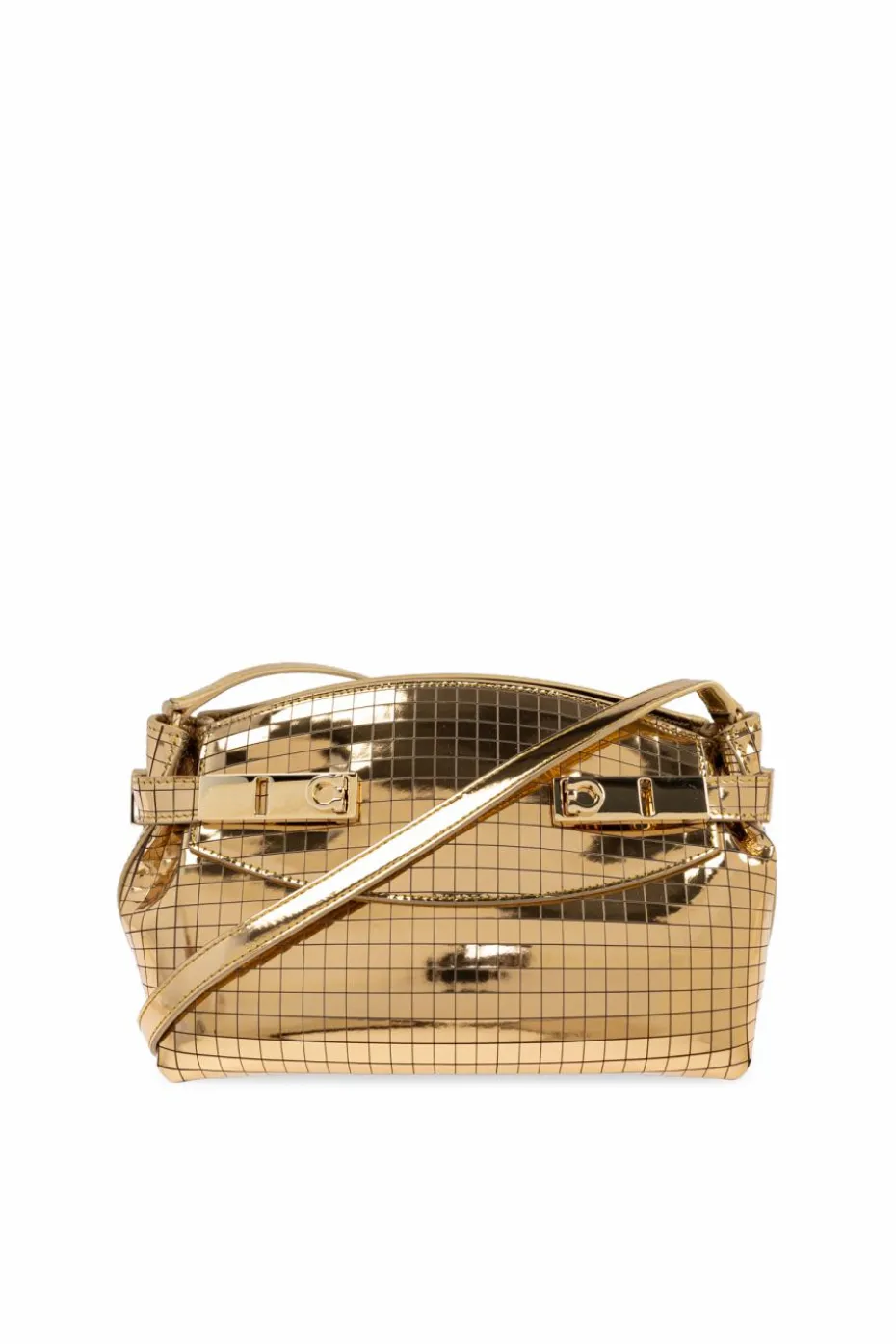 FERRAGAMO GOLD Shoulder bag Hug Small