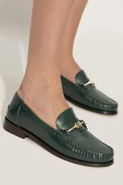 FERRAGAMO GREEN "Harry" loafers