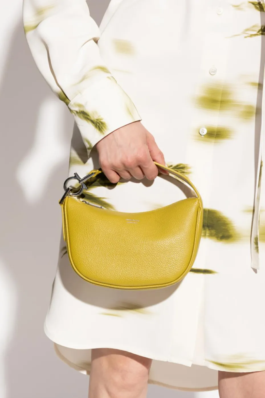 FERRAGAMO GREEN Leather handbag