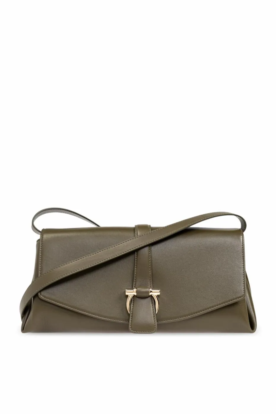 FERRAGAMO GREEN Leather shoulder bag