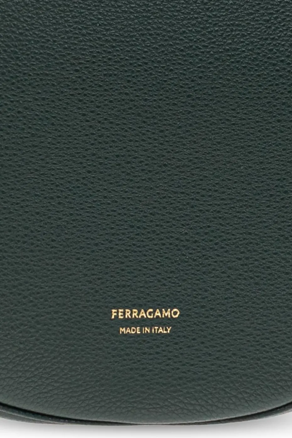 FERRAGAMO GREEN Shoulder bag "Noth-South Hobo Medium"
