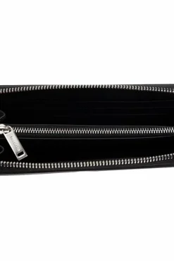 FERRAGAMO GREY Canvas wallet with monogram