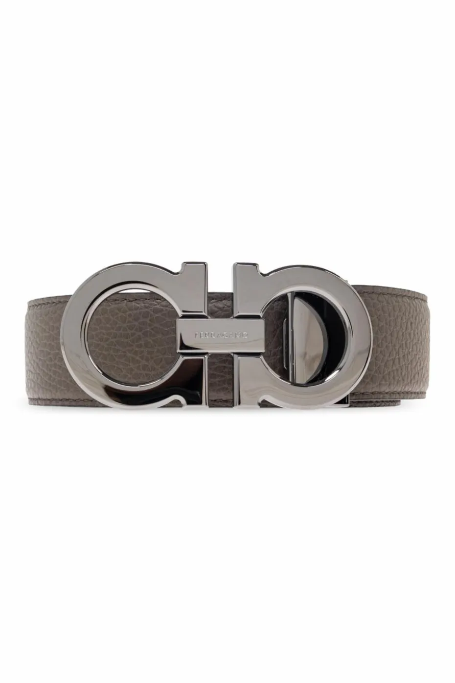 FERRAGAMO GREY Double-sided belt