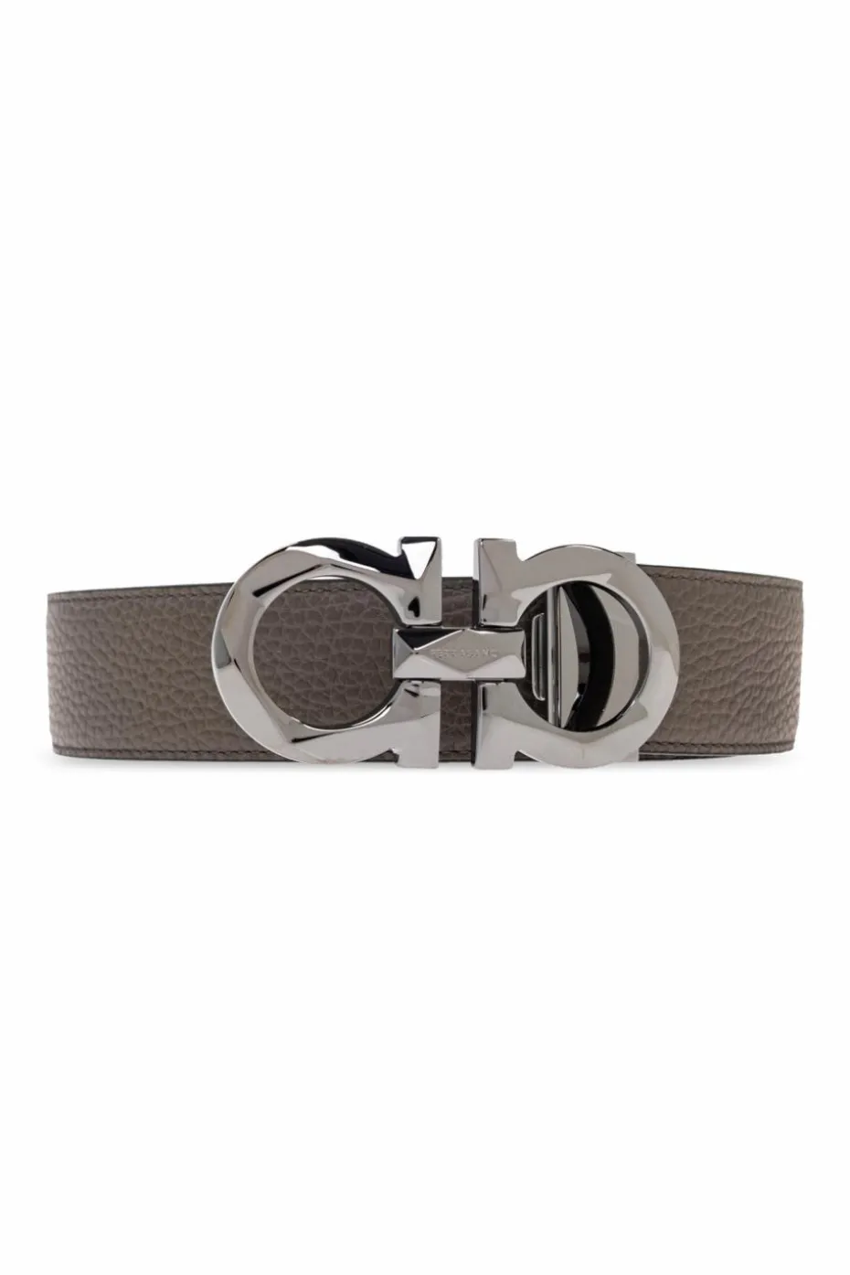 FERRAGAMO GREY Double-sided belt