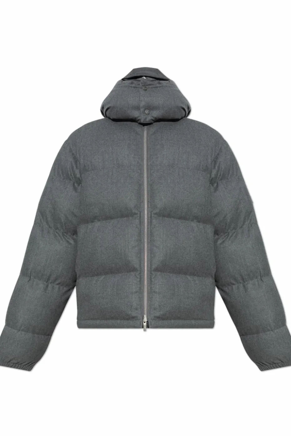 FERRAGAMO GREY Jacket with detachable hood