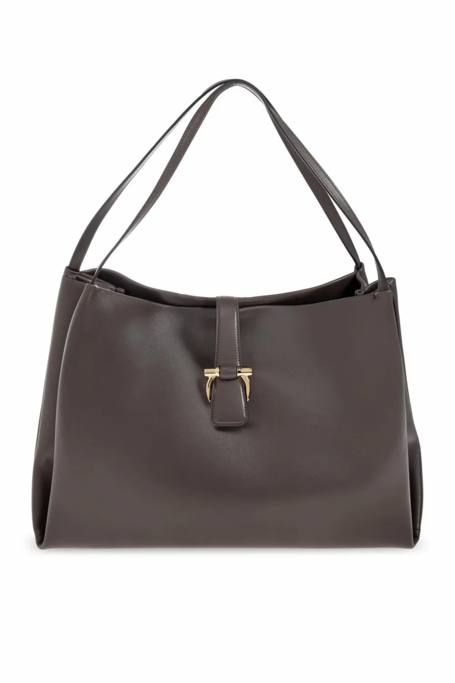 FERRAGAMO GREY Leather shoulder bag