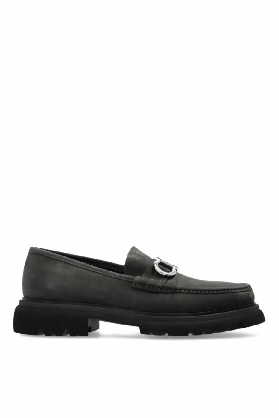FERRAGAMO GREY Leather shoes Cocoon