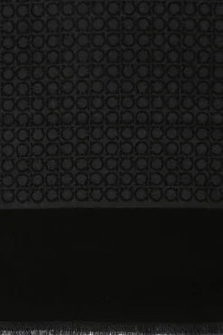 FERRAGAMO GREY Logo scarf