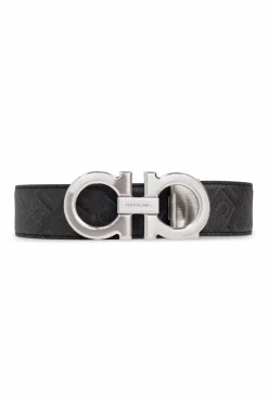 FERRAGAMO GREY Reversible belt
