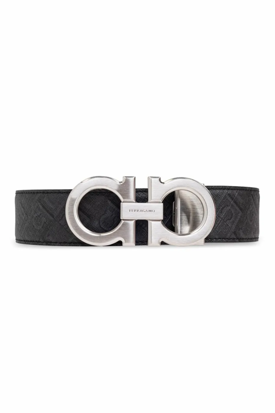 FERRAGAMO GREY Reversible belt