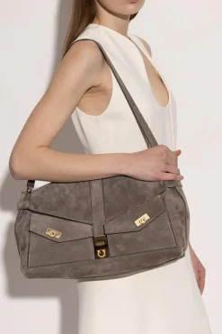FERRAGAMO GREY Shoulder bag Hug Large