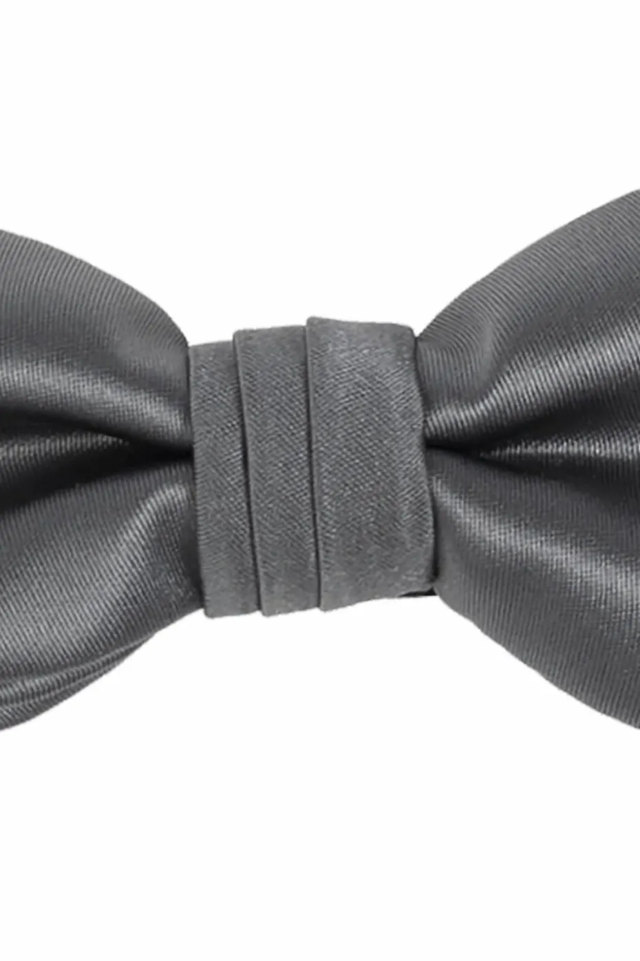 FERRAGAMO GREY Silk Bow Tie