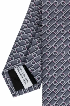 FERRAGAMO GREY Silk Tie