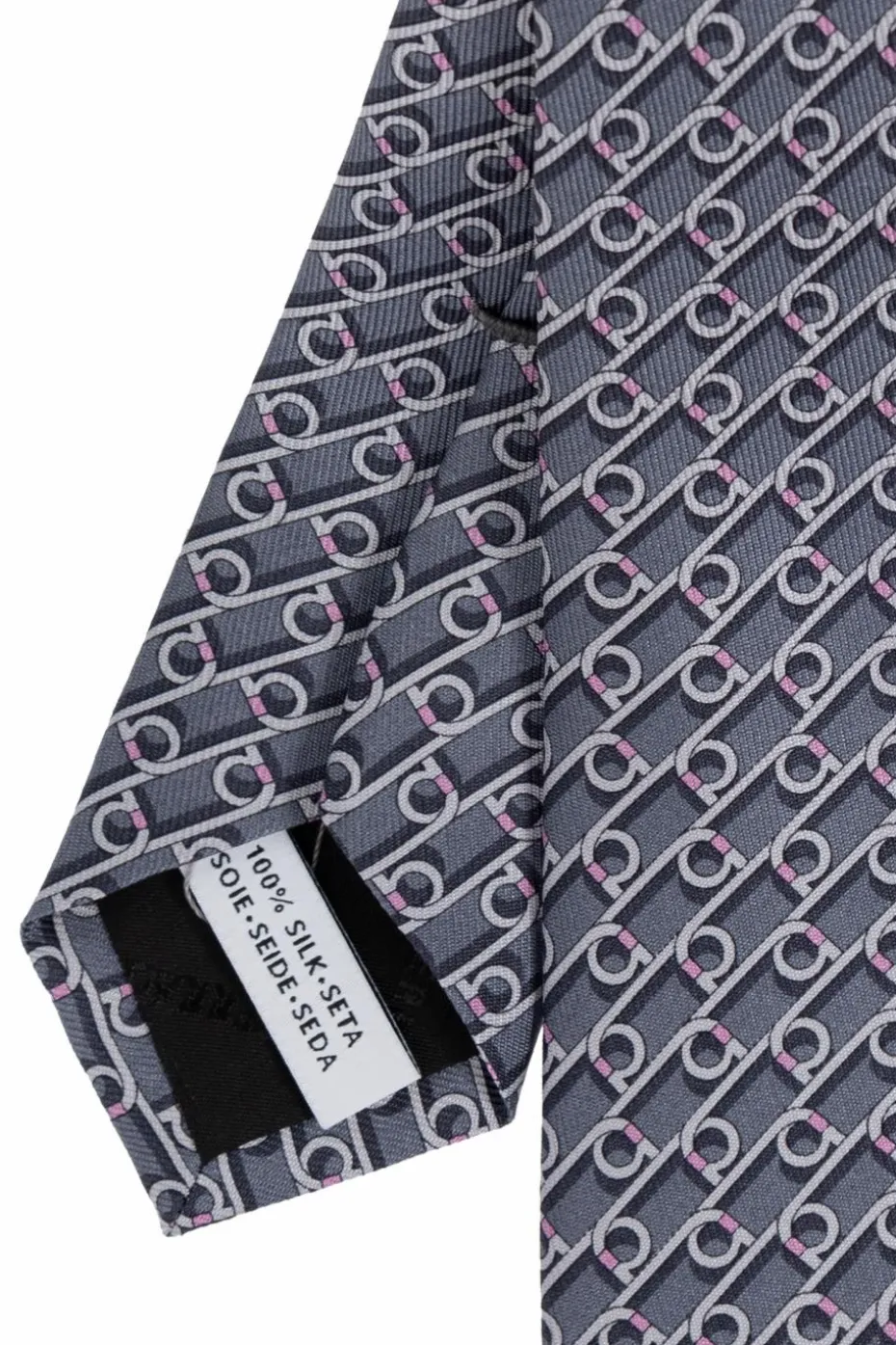FERRAGAMO GREY Silk Tie