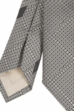 FERRAGAMO GREY Silk tie