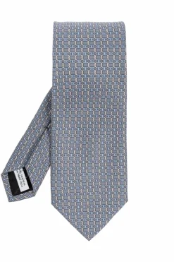 FERRAGAMO GREY Silk tie