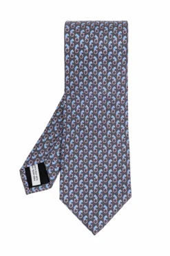 FERRAGAMO GREY Silk tie